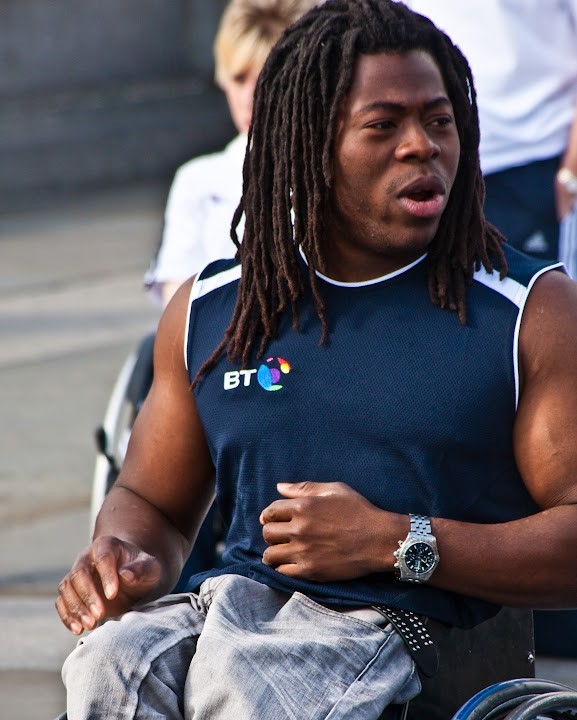 Adi, wheelchair basketball player and TV presenter.
