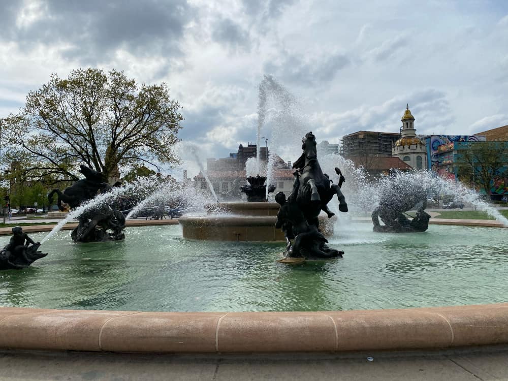 The fountains in Country Club Plaza, Kansas City