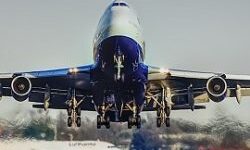 Aeroplane taking off