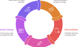 Infographic showing spoon theory cycle