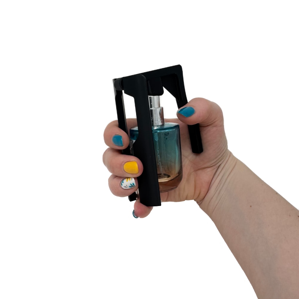 The EasySpray mini has shorter legs that allow you to use it on smaller spray or aerosol cans