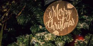 Merry Christmas tree decoration