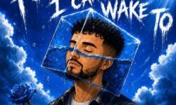 Illustrated cover of Johkes with his head inside a water-filled glass cube under the words “PEACE I CAN’T WAKE TO.”